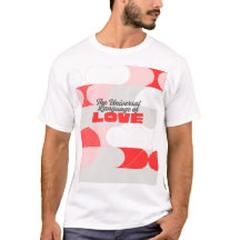 TULOL Röd Rosa Vit T-Shirt