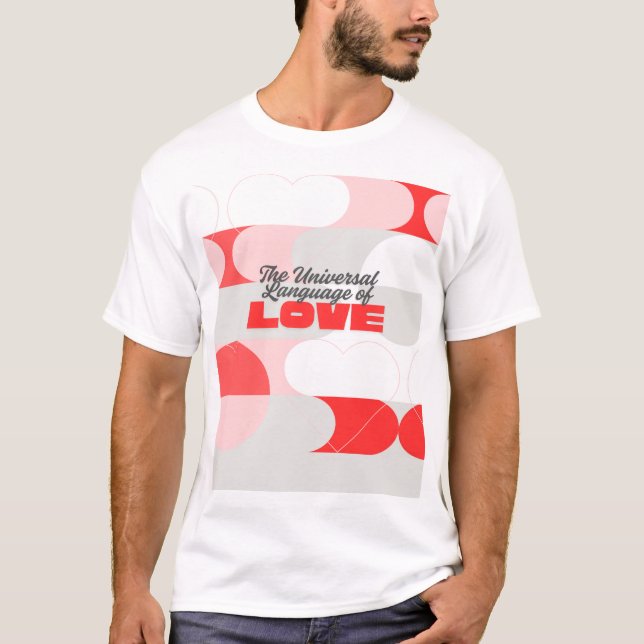 TULOL Röd Rosa Vit T-Shirt (Framsida)