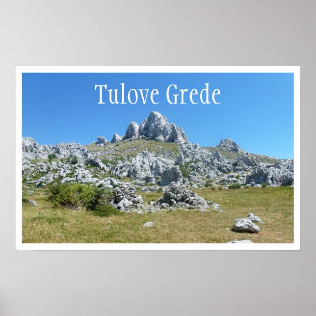 Tulove Grede, Dalmatien, Kroatien Poster (Framsidan)