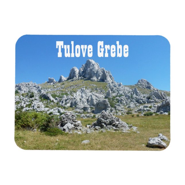 Tulove Grede, Velebit Mountains, Dalmatien, Kroati Magnet (Horisontell)