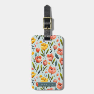 Tulp Flowers Luggage Taggs Bagagebricka