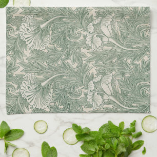Tulpan av William Morris, Vintage blomsterkonst Kökshandduk
