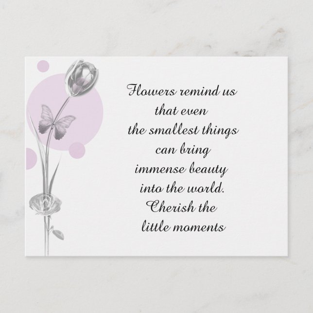 Tulpan Blomma Tack Vykort (Framsida)