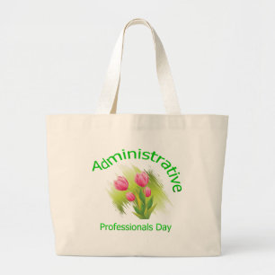 Tulpan blommar administrativ professionelldag jumbo tygkasse