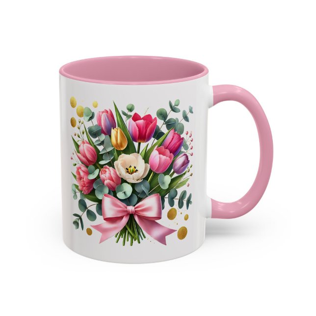 Tulpan Blommig Mugg Vårblomma Present Kopp (Skapare uppladdad)