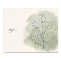 Tulpan Botanisk Konsttryck | Aprilblomma