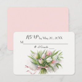 Tulpan Bröllopsbukett RSVP OSA Kort