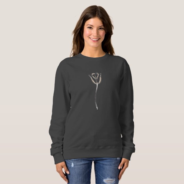 Tulpan - Elegant Illustration T Shirt (Hel framsida)