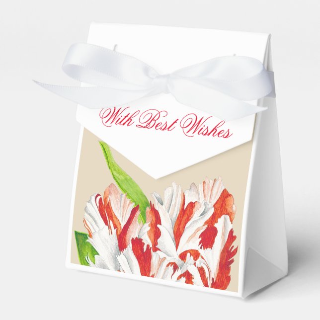 Tulpan Estella Rijnveld på en Favor-box Presentaskar (Framsidan Sidan)
