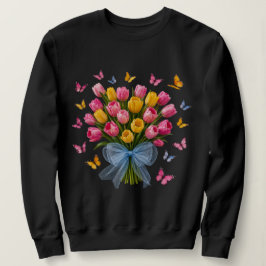 Tulpan & Fjärilar Sweatshirt  T Shirt