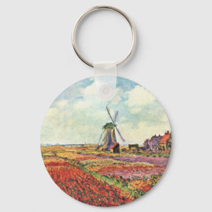 Tulpan från Holland vid Claude Monet Nyckelring