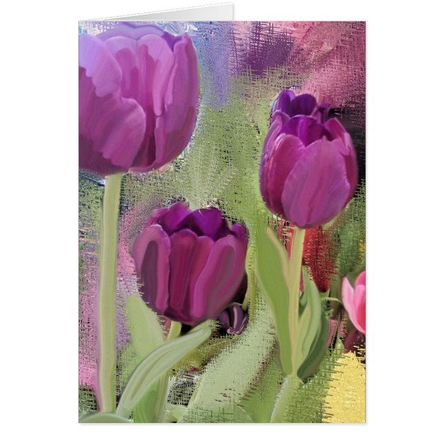 Tulpan Hälsningskort (Framsidan)