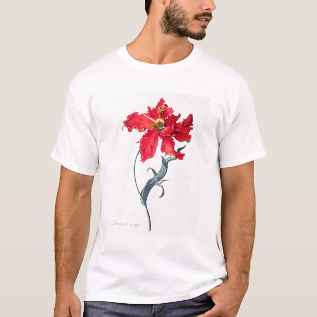 Tulpan: Perroquet Rouge Tee Shirt (Framsida)