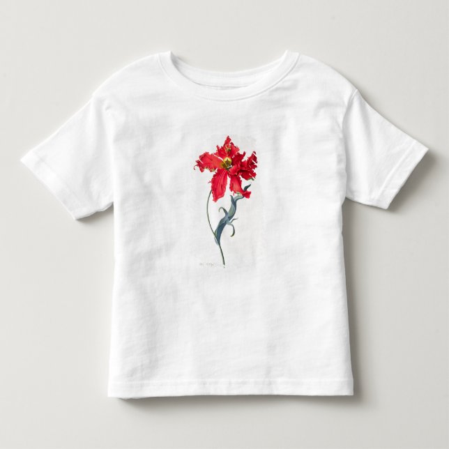 Tulpan: Perroquet Rouge Tee Shirt (Framsida)