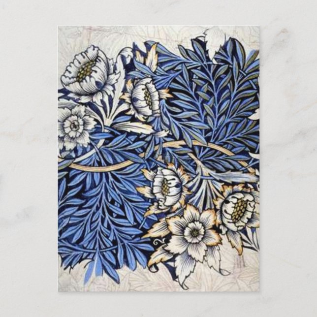 "Tulpan & pil" vid William Morris - vykort (Framsida)