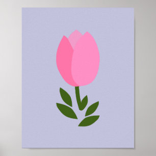 Tulpan Rosa Och Lila Poster