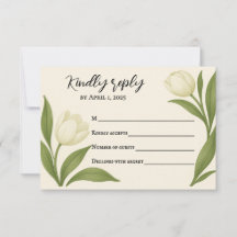 Tulpan Sonat RSVP-kort