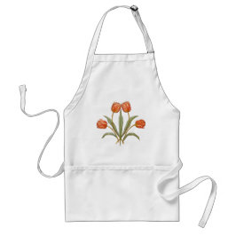 Tulpan Vintage Coral Whimsical Förkläde