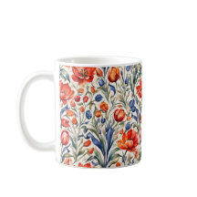 Tulpanblommande WC-mönsterdesign