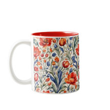 Tulpanblommande WC-mönsterdesign
