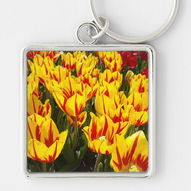 Tulpanblommor nyckelringar Gula tulpaner Påsk (Framsidan)