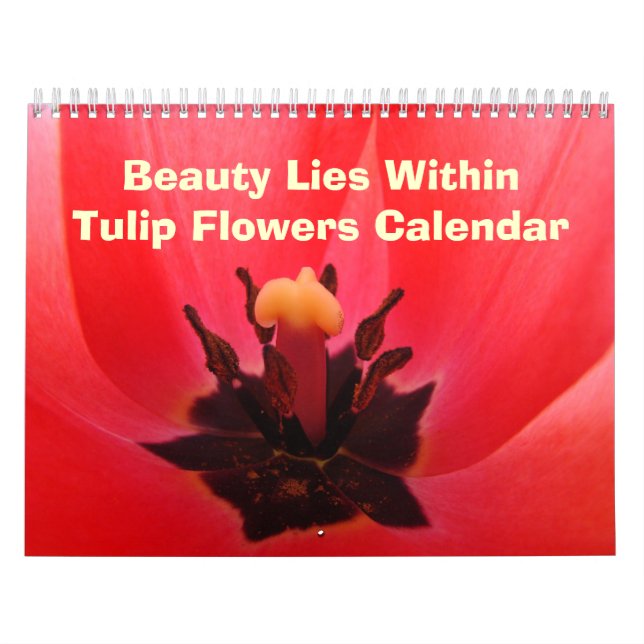 Tulpanblommor Skönhet Ligger Inom Kalender (Omslag)