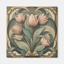 Tulpaner Art Nouveau Magnet