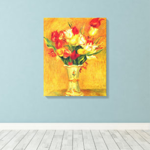 Tulpaner av Pierre Renoir, Vintage Impressionism K Canvastryck