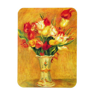 Tulpaner av Pierre Renoir, Vintage Impressionism K Magnet