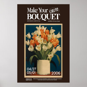 Tulpaner Blommönster Amsterdam Blomsterfestival Vä Poster