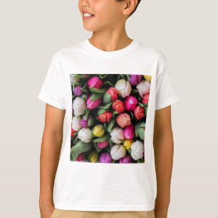 Tulpaner Färgglada Blommor Påsk Vår T Shirt