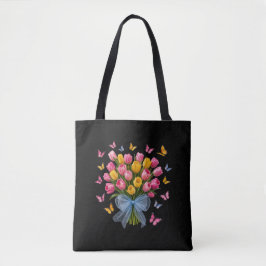 Tulpaner & Fjärilar Totebag Tygkasse