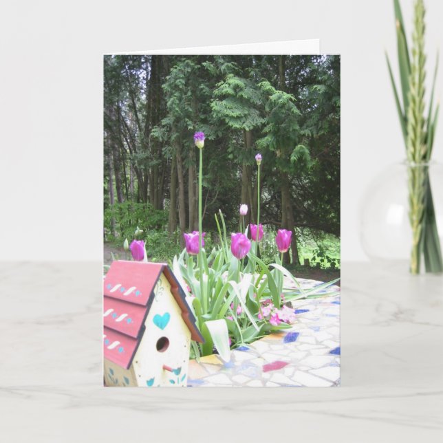 Tulpaner från vår kort (Framsida)