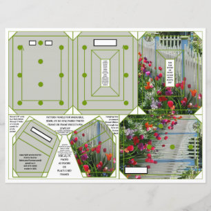 Tulpaner Garden Ram Pin Ornament 2 x 3-tums foto