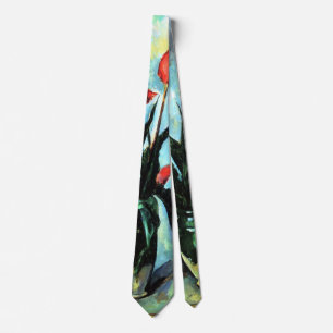 Tulpaner i en vas av Paul Cezanne, Vintage Art Slips