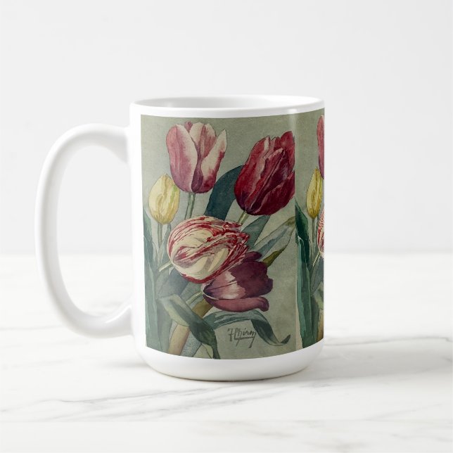Tulpaner Kaffemugga av Jaqueline Cheron Bayard Kaffemugg (Vänster)