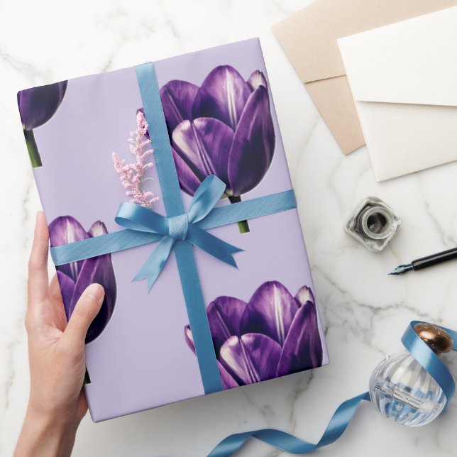 Tulpaner Konstnärliga Roliga Presentidéer Inpackni Presentpapper (Gifting)