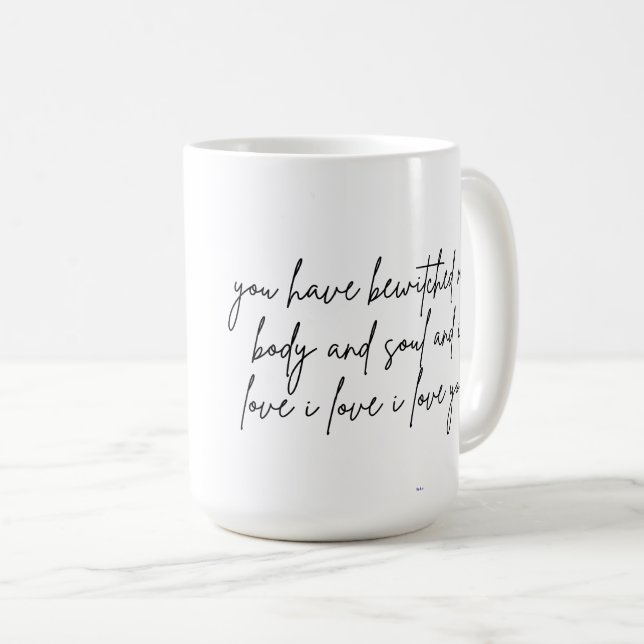 Tulpaner, Lavendel, Solros & Antik Bok Kaffemugg (Framsida höger)