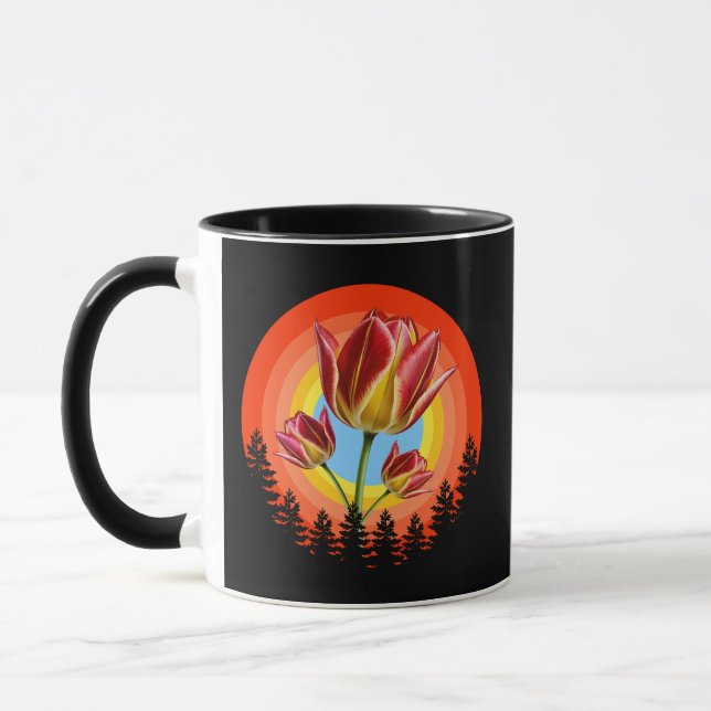 tulpaner natur botanisk växt  mugg (Vänster)