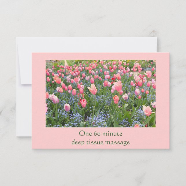 Tulpaner och gåvointyg för glömd-me-nots (Framsida)