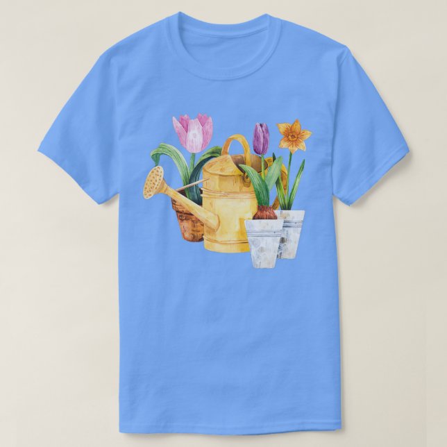 Tulpaner och narcismer från vår t shirt (Design framsida)