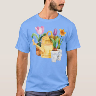 Tulpaner och narcismer från vår t shirt
