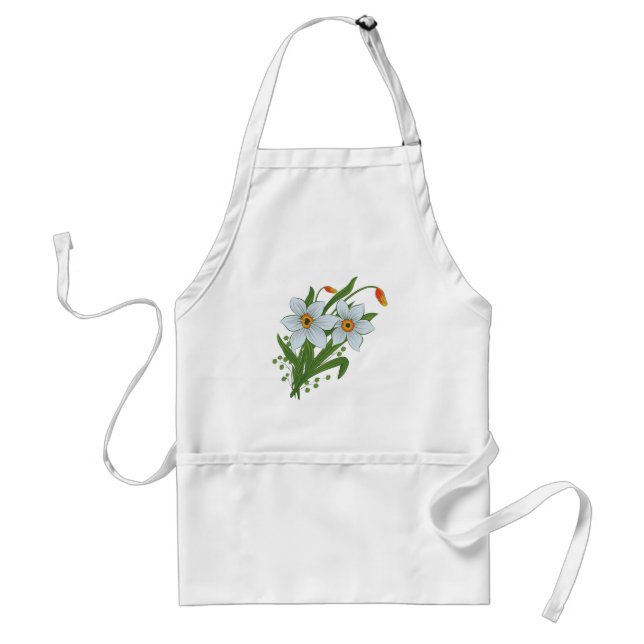 Tulpaner och Narcisser Blommor Förkläde (Framsidan)