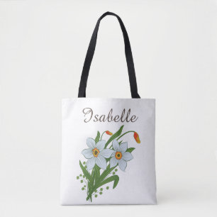 Tulpaner och Narcisser Blommor Tygkasse