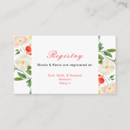 Tulpaner och Narcisser Vårbröllop Tilläggskort