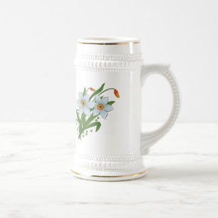 Tulpaner och påskliljor blommor sejdel