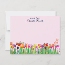 Tulpaner och smörgåsar anteckningskort