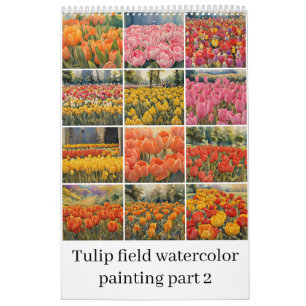Tulpanfärgning fält 2 kalender