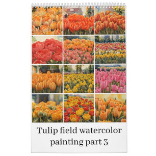 Tulpanfärgning fält 3 kalender