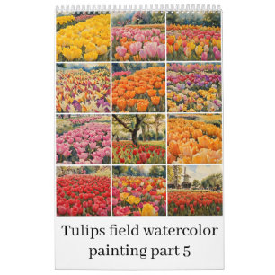 Tulpanfärgning fält 5 kalender